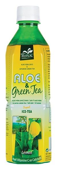 Tropical Aloe Vera & Green Tea Lemon 500 ml - Cytryna