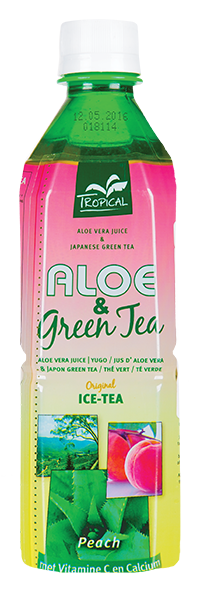 Tropical Aloe Vera & Green Tea Peach 500 ml - Brzoskwinia